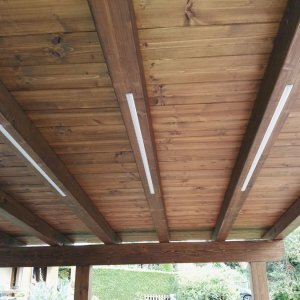 pergolato con luci led - Novati Legnami Monza